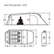 Naturehike Opalus Tunnel 2-3 People Camping Tent - Naturexplore - Naturehike - NH20ZP001-3 - For 3 Man