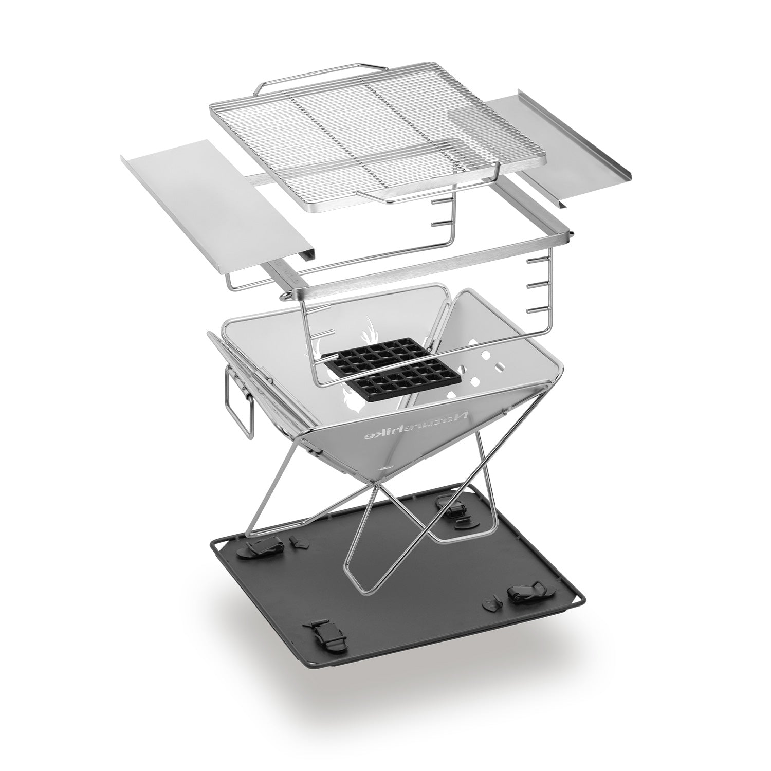 Naturehike Premium Stainless Steel Folding Firepit with Grill - Naturexplore - Naturehike - NH20PJ121 -