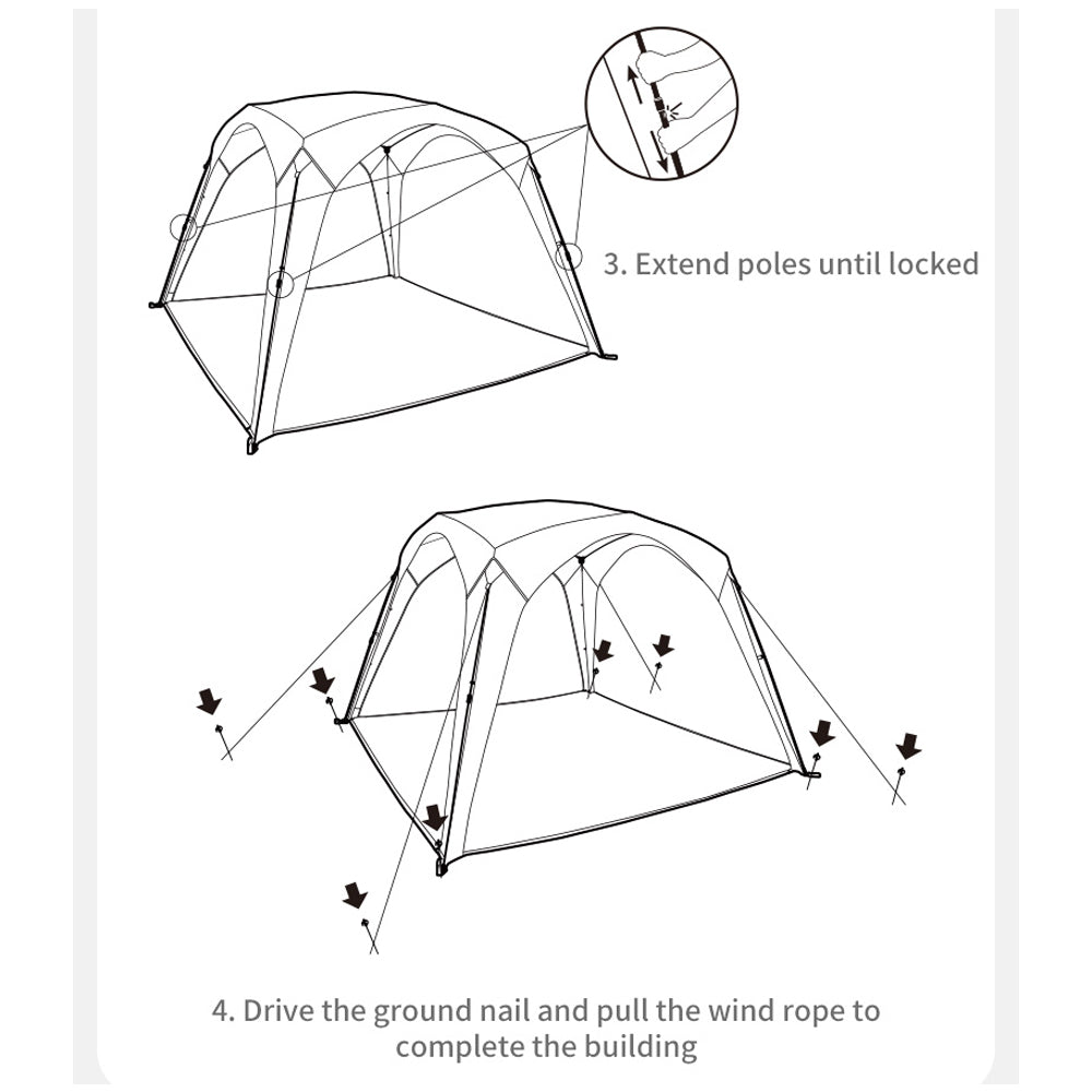 Naturehike quick open canopy - Naturexplore - Naturehike - CNK230WS014 - Canopy