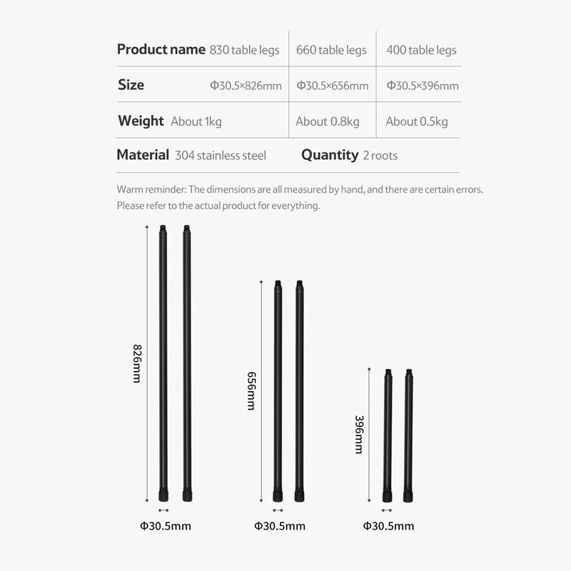 NK-IGT Modular table - Naturexplore - Naturehike - NH22NK007 - 830mm Leg