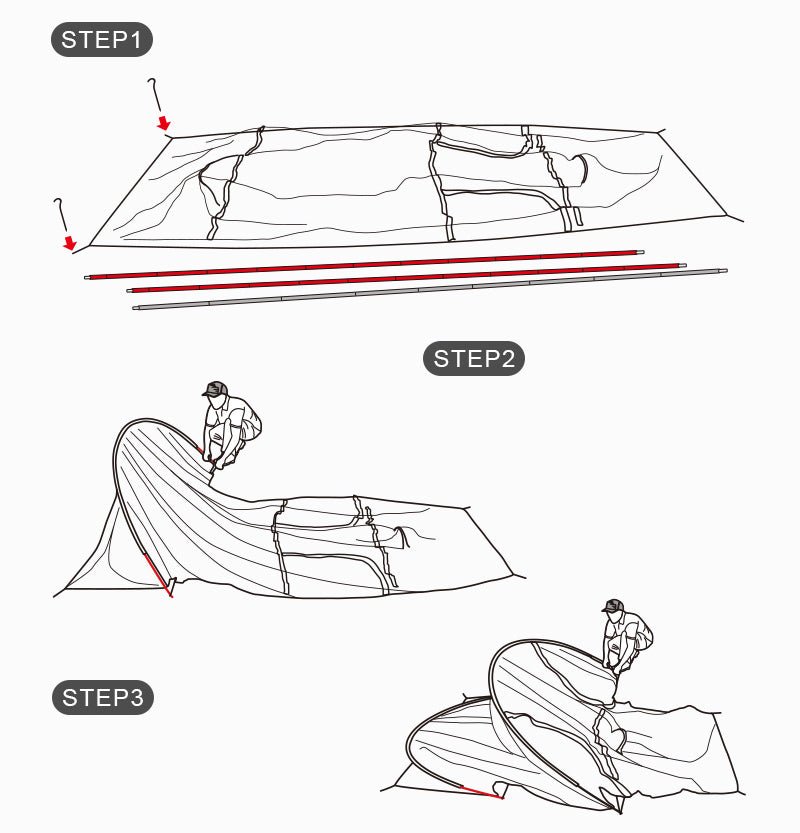 Opalus tent - Naturexplore - Natuhike - NH20ZP001 - For 2 Man