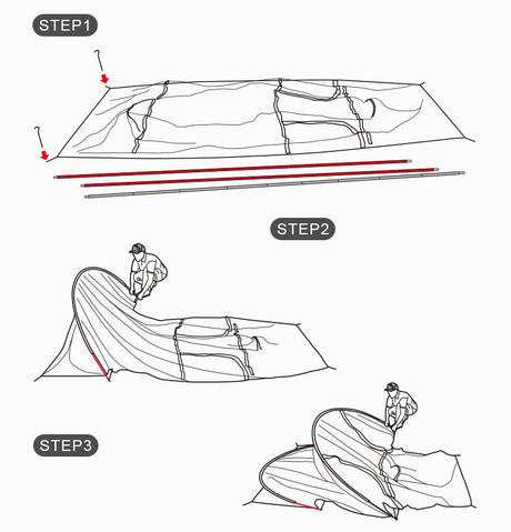 Opalus tent - Naturexplore - Natuhike - NH20ZP001 - For 2 Man