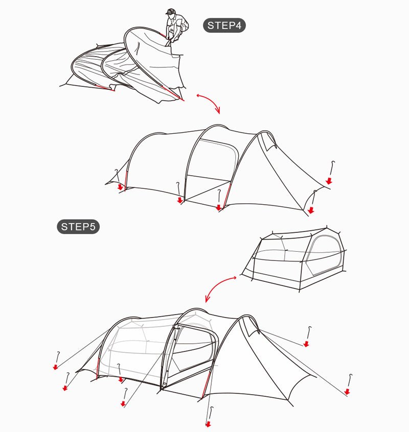 Opalus tent - Naturexplore - Natuhike - NH20ZP001 - For 2 Man
