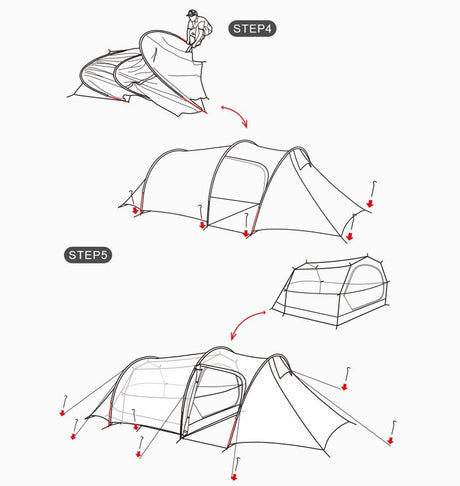 Opalus tent - Naturexplore - Natuhike - NH20ZP001 - For 2 Man