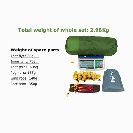 Opalus tent - Naturexplore - Natuhike - NH20ZP002 - For 3 Man