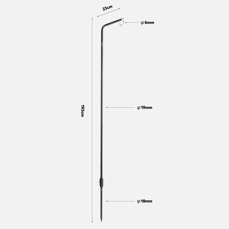 Outdoor folding aluminum lamp pole - Naturexplore - Naturehike - NH22JU026 -