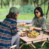 Outdoor folding egg roll table - Naturexplore - Naturehike - NH19JJ009 - Walnut