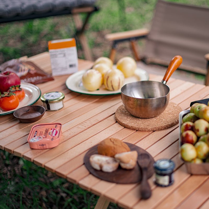 Outdoor folding egg roll table - Naturexplore - Naturehike - NH19JJ009 - Walnut