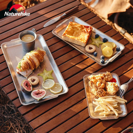 Stainless steel square tray - Naturexplore - Naturehike - CNH22CJ025 - Fishing