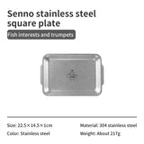 Stainless steel square tray - Naturexplore - Naturehike - CNH22CJ025 - Fishing