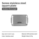 Stainless steel square tray - Naturexplore - Naturehike - CNH22CJ025 - Fishing