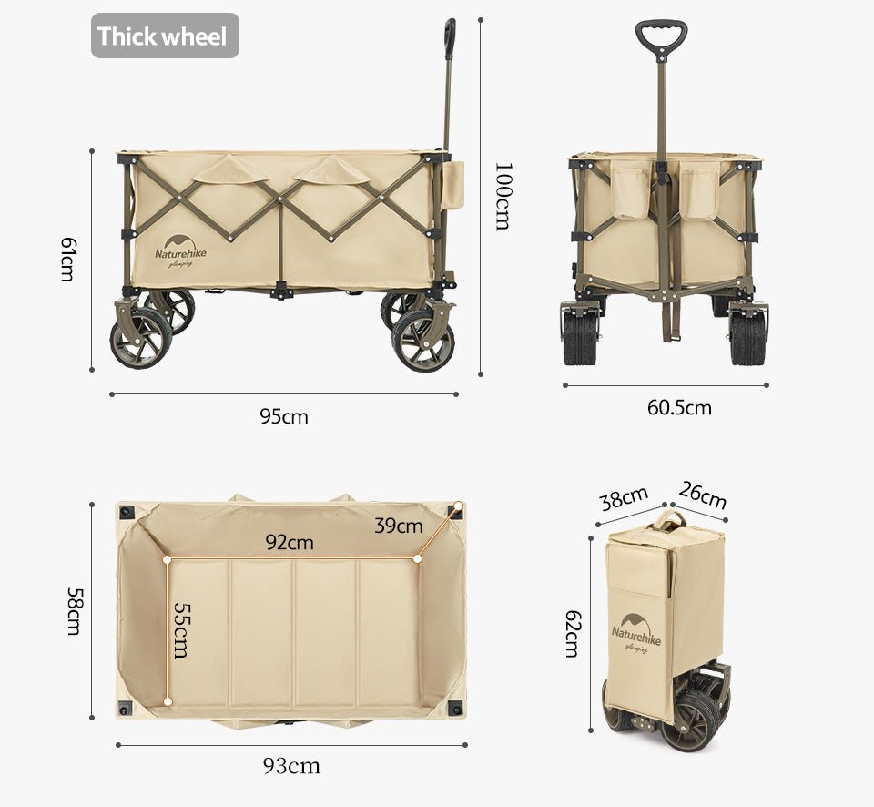 TC02 four-way folding trolley - Naturexplore - Naturehike - PNH22JU001 - Tabletop