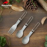 Titanium alloy outdoor travel folding tableware - Naturexplore - Naturehike - NH19C001-J - Fork