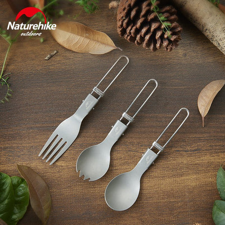 Titanium alloy outdoor travel folding tableware - Naturexplore - Naturehike - NH19C001-J - Fork