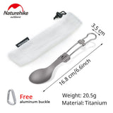 Titanium alloy outdoor travel folding tableware - Naturexplore - Naturehike - NH19C001-J - Fork