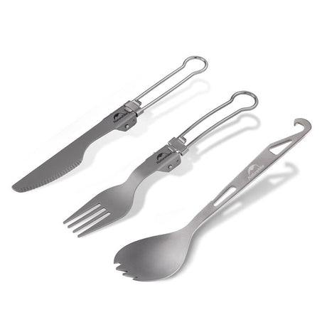 Titanium alloy outdoor travel folding tableware - Naturexplore - Naturehike - NH19C001-J - Fork