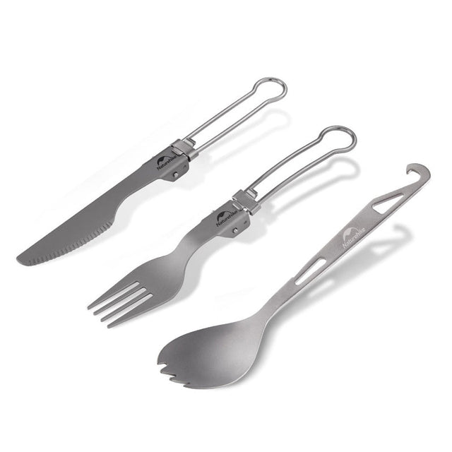 Titanium alloy outdoor travel folding tableware - Naturexplore - Naturehike - NH19C001-J - Fork