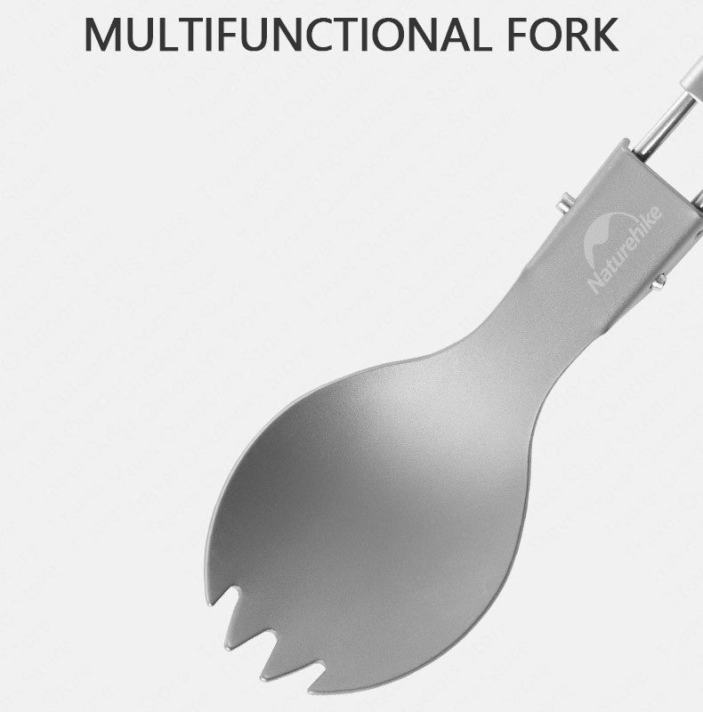 Titanium alloy outdoor travel folding tableware - Naturexplore - Naturehike - NH19C001-J - Fork