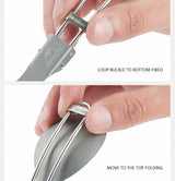 Titanium alloy outdoor travel folding tableware - Naturexplore - Naturehike - NH19C001-J - Fork
