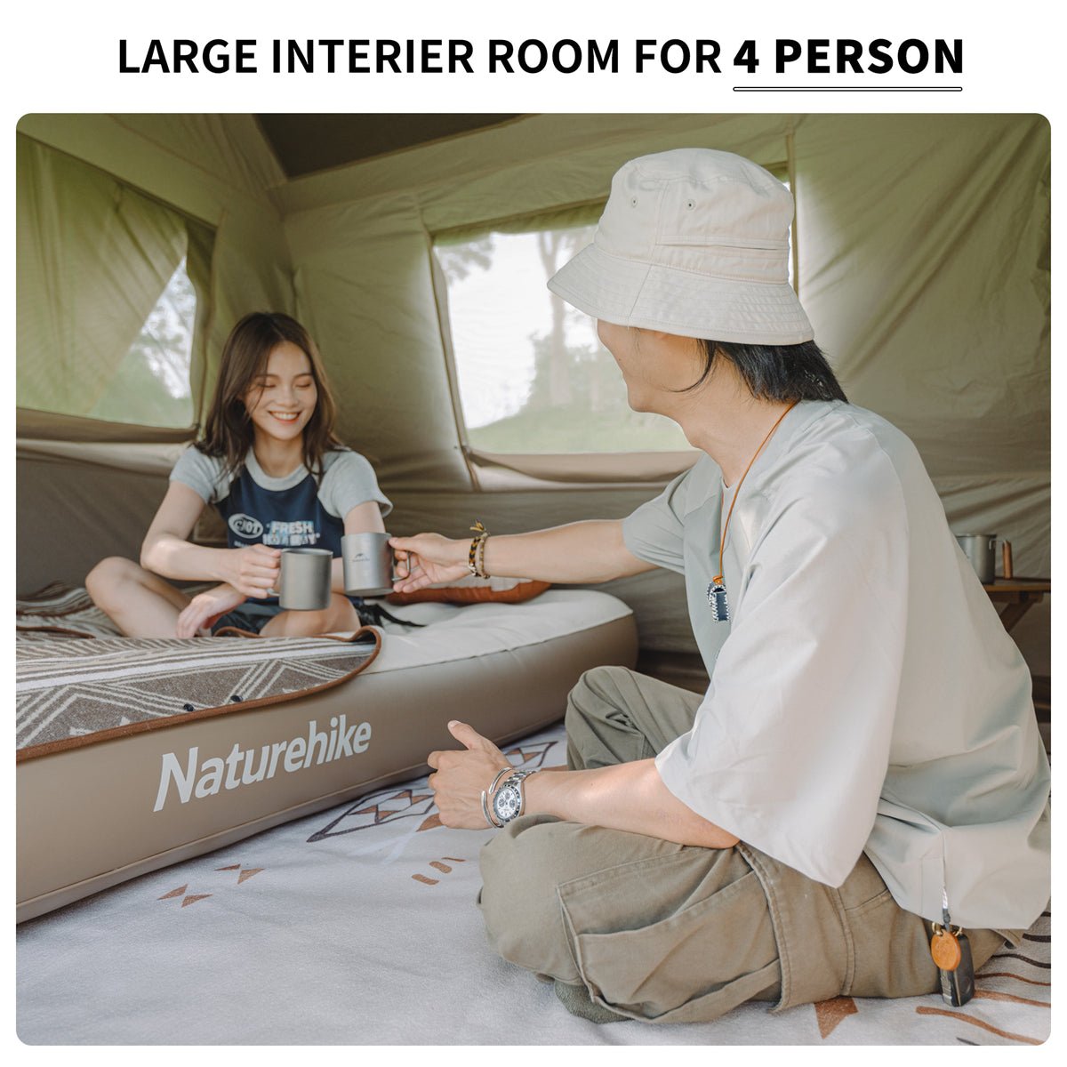 Village 6.0 Roof Automatic Tent【Canopy Version】 - Naturexplore - Naturehike - CNK2300ZP021 -