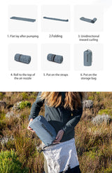 (YuGu) Ultralight automatic Inflatable cushion - Naturexplore - Naturehike - CNK2300DZ013 - Mummy-grey